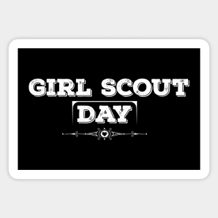 National Girl Scout Day White Sticker